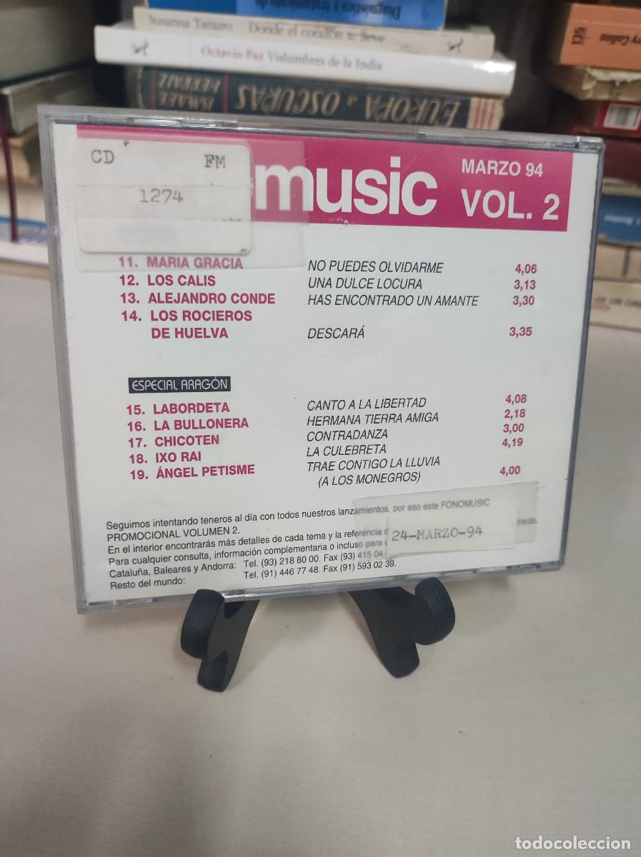 CDs de m&uacute;sica: Fonomusic Vol. 2 Marzo 94 - Foto 2