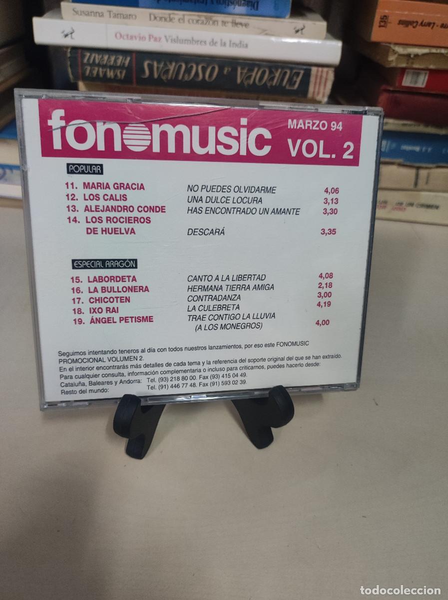CDs de m&uacute;sica: Fonomusic Vol. 2 Marzo 94 - Foto 2