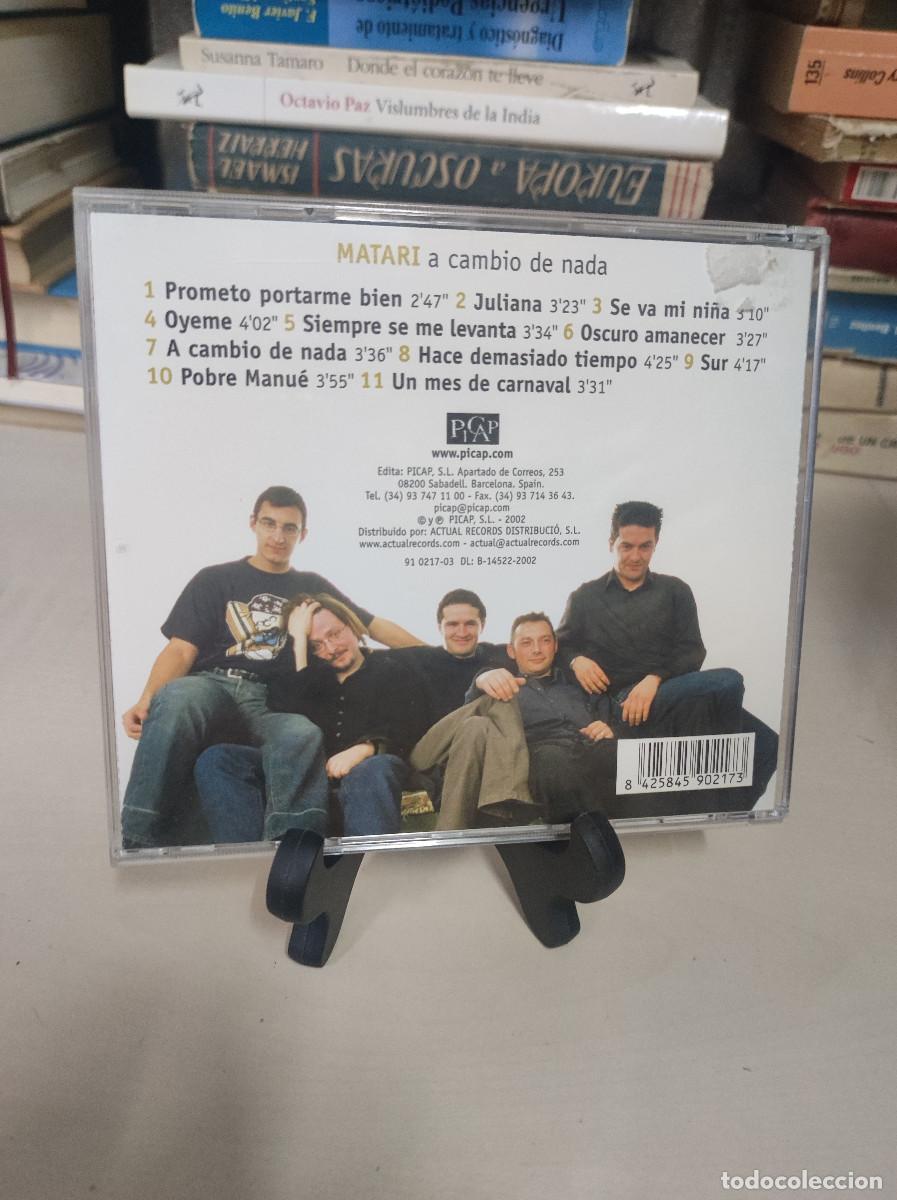 CDs de m&uacute;sica: matari &ndash; A Cambio De Nada - Foto 2