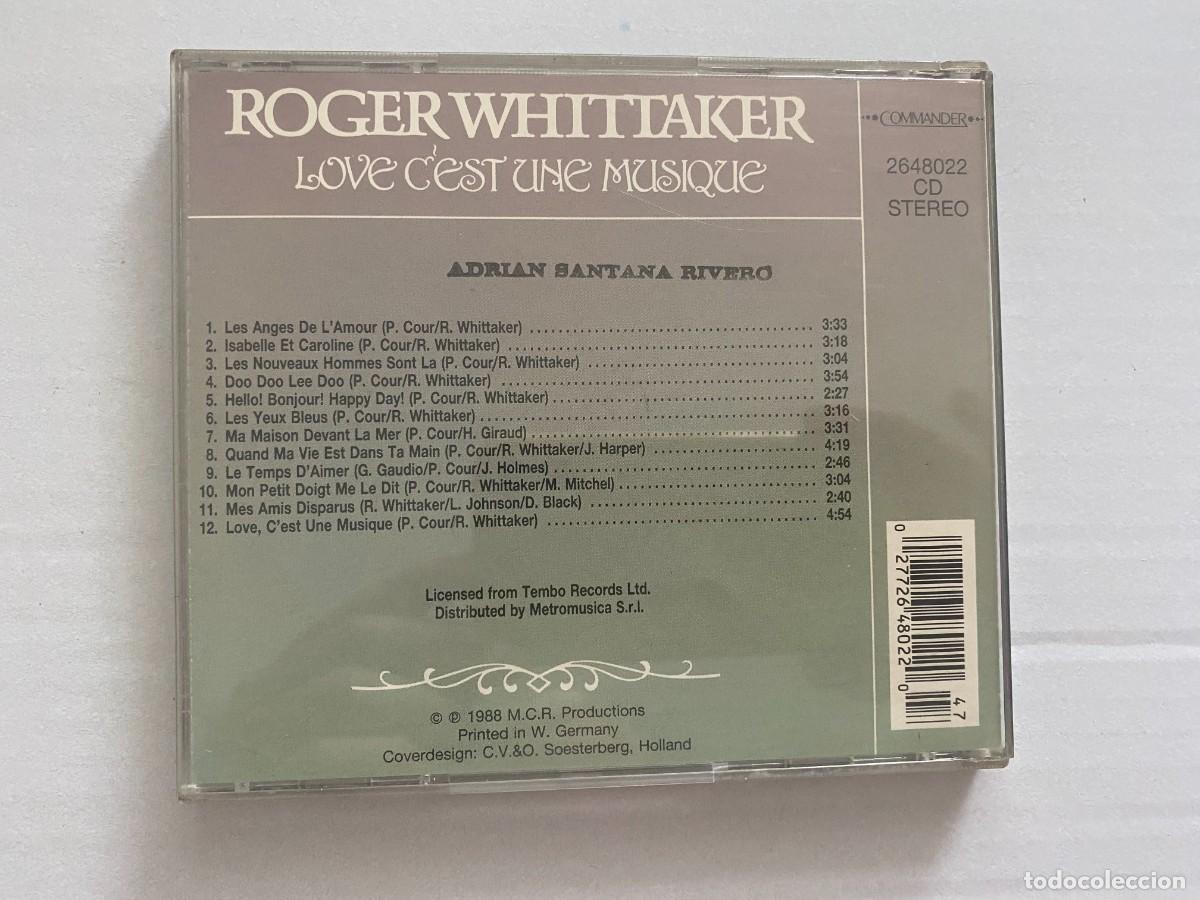 CDs de m&uacute;sica: CD ROGER WHITTAKER - LOVE CEST UNE MUSIQUE - Foto 2