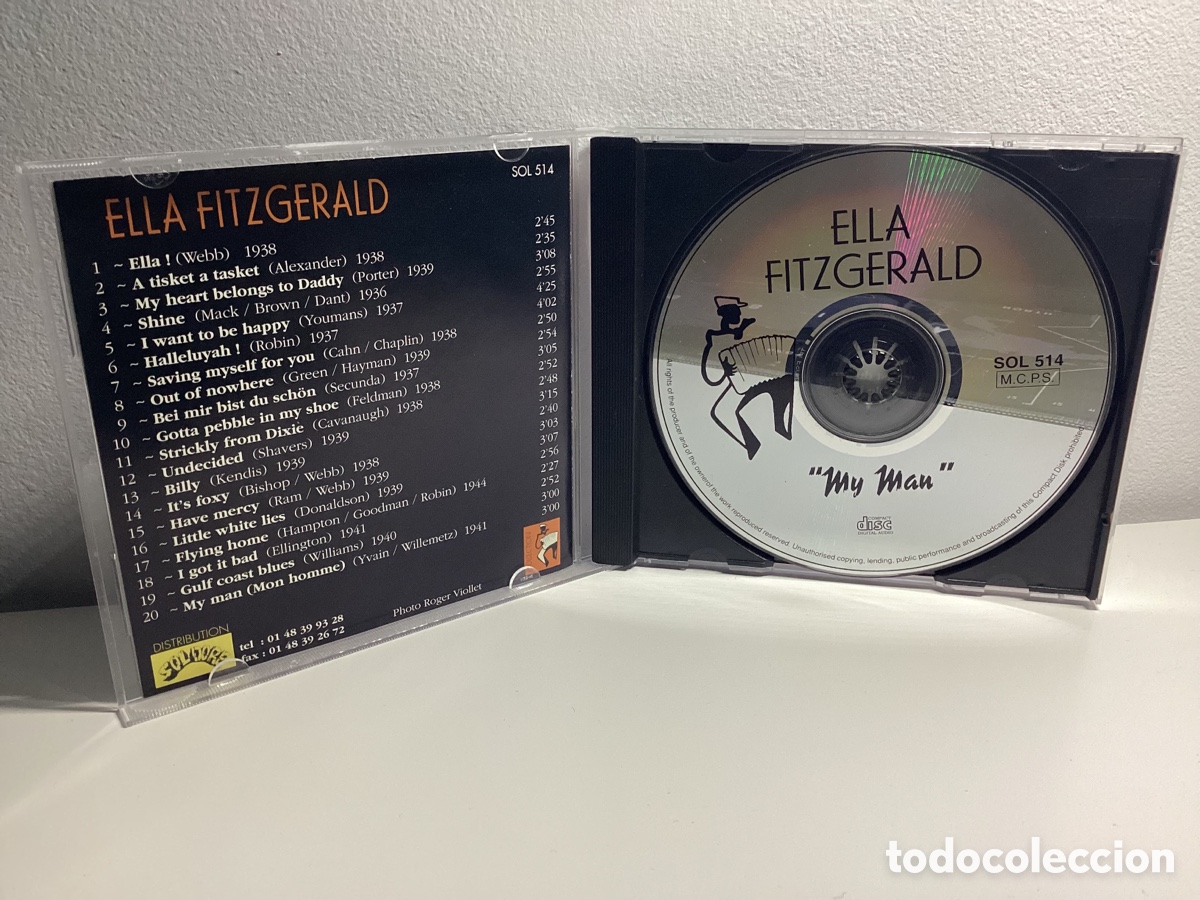 CDs de m&uacute;sica: Ella Fitzgerald - My Man - Cd - Foto 3