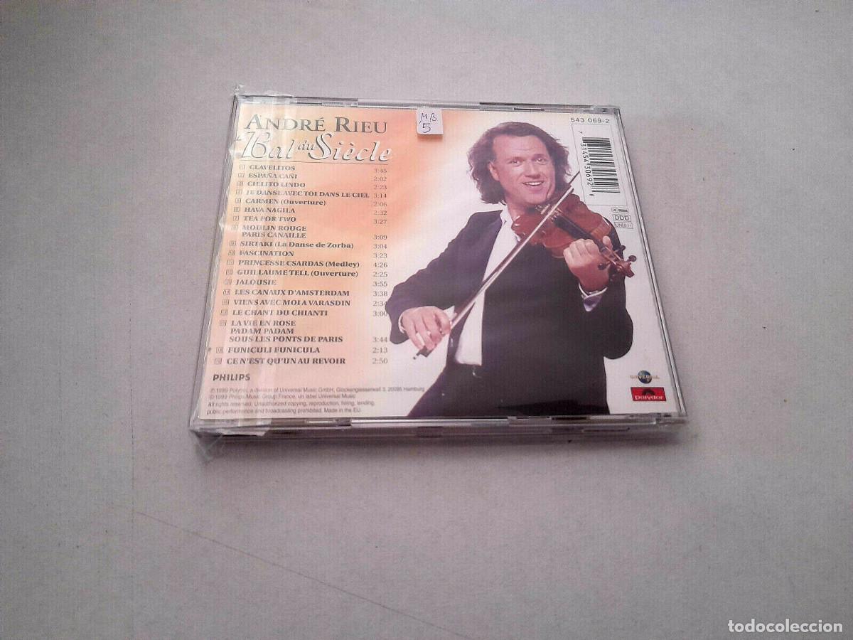 CDs de m&uacute;sica: ANDRE RIEU &rdquo;BAL DU SIECLE&rdquo; CD 19 TRACKS - Foto 2