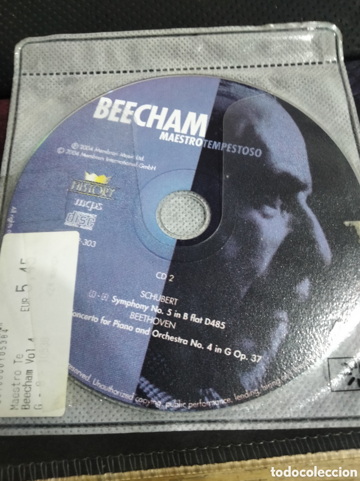 CDs de m&uacute;sica: Cd beecham maestro tempestoso -884 (disco solo) - Foto 2