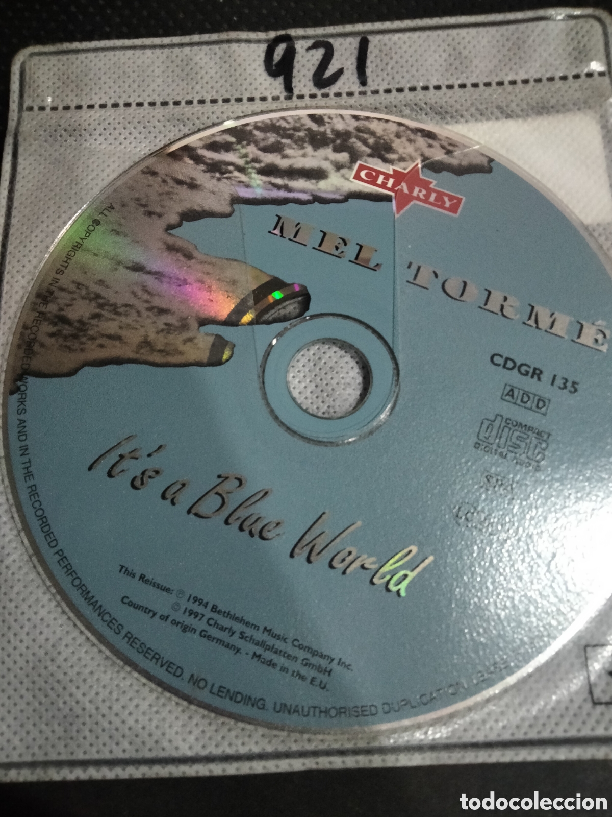 CDs de m&uacute;sica: Cd mel torme its blue world -921 (disco solo) - Foto 1