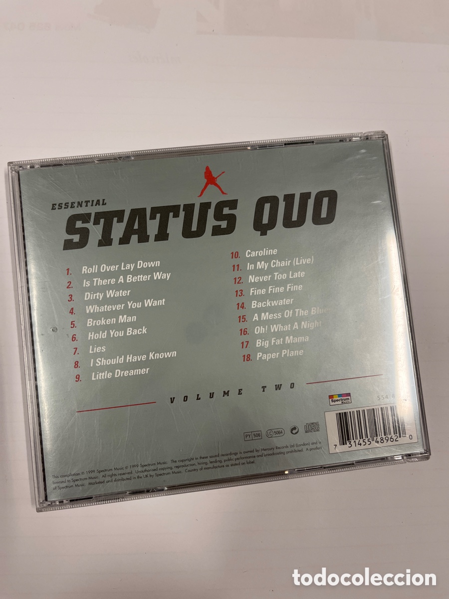CDs de m&uacute;sica: Status Quo. The essential. volumen 2. CD 1999 - Foto 2
