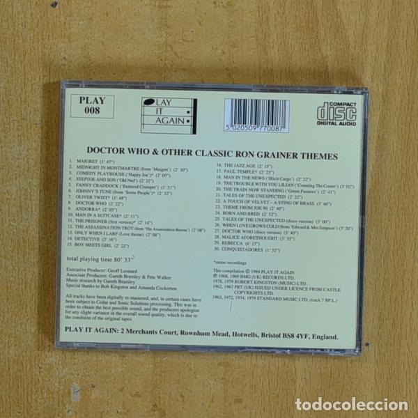 CDs de m&uacute;sica: RON GRAINER - DOCTOR WHO & OTHER CLASSIC - CD - Foto 2
