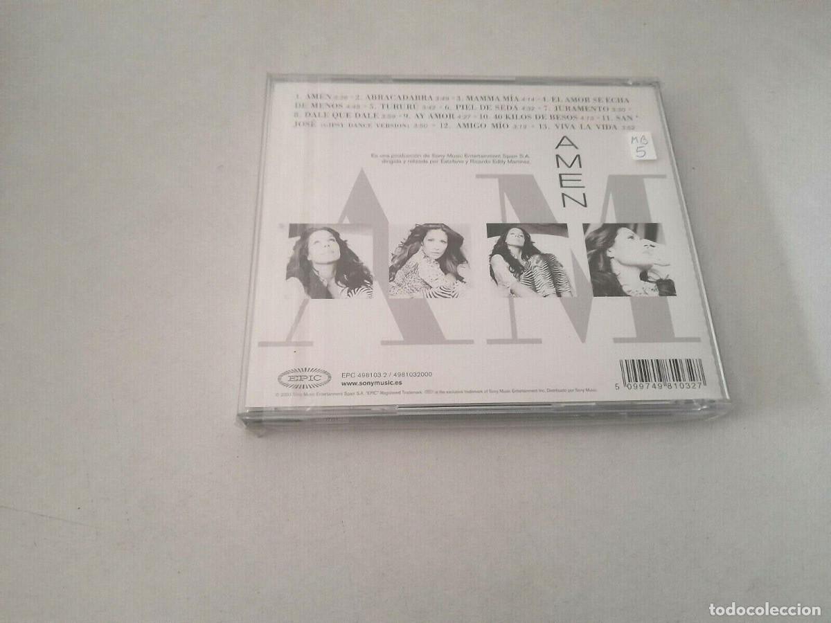 CDs de m&uacute;sica: AZUCAR MORENO &rdquo;AMEN&rdquo; CD 13 TRACKS - Foto 2