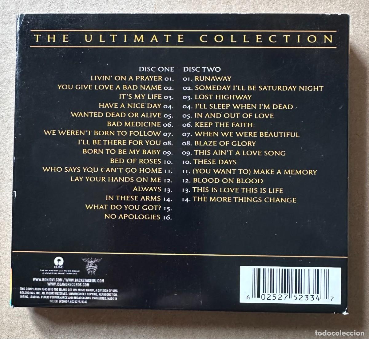CDs de m&uacute;sica: BON JOVI DOBLE CD ULTIMATE COLLECTION - Foto 4