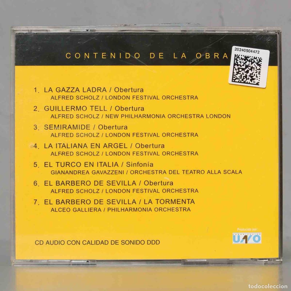 CDs de m&uacute;sica: CD. Cl&aacute;sicos De Oro: Gioacchino Rossini - Foto 2