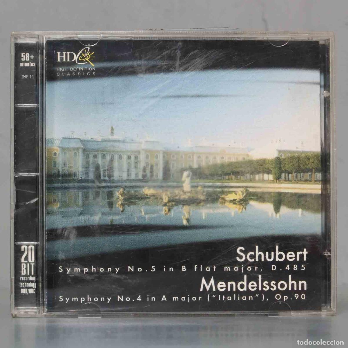 CDs de m&uacute;sica: CD. CD. SCHUBERT. D 485. MENDELSSOHN OP 90. AHN - Foto 1