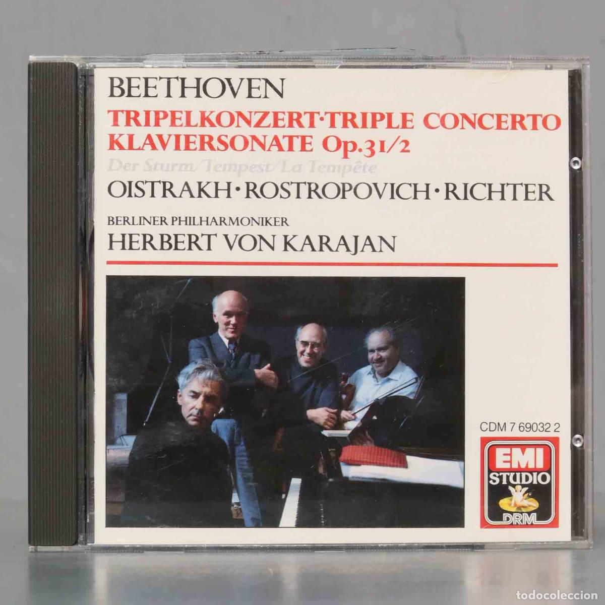 CDs de m&uacute;sica: CD. Karajan &ndash; Tripelkonzert. BEETHOVEN - Foto 1