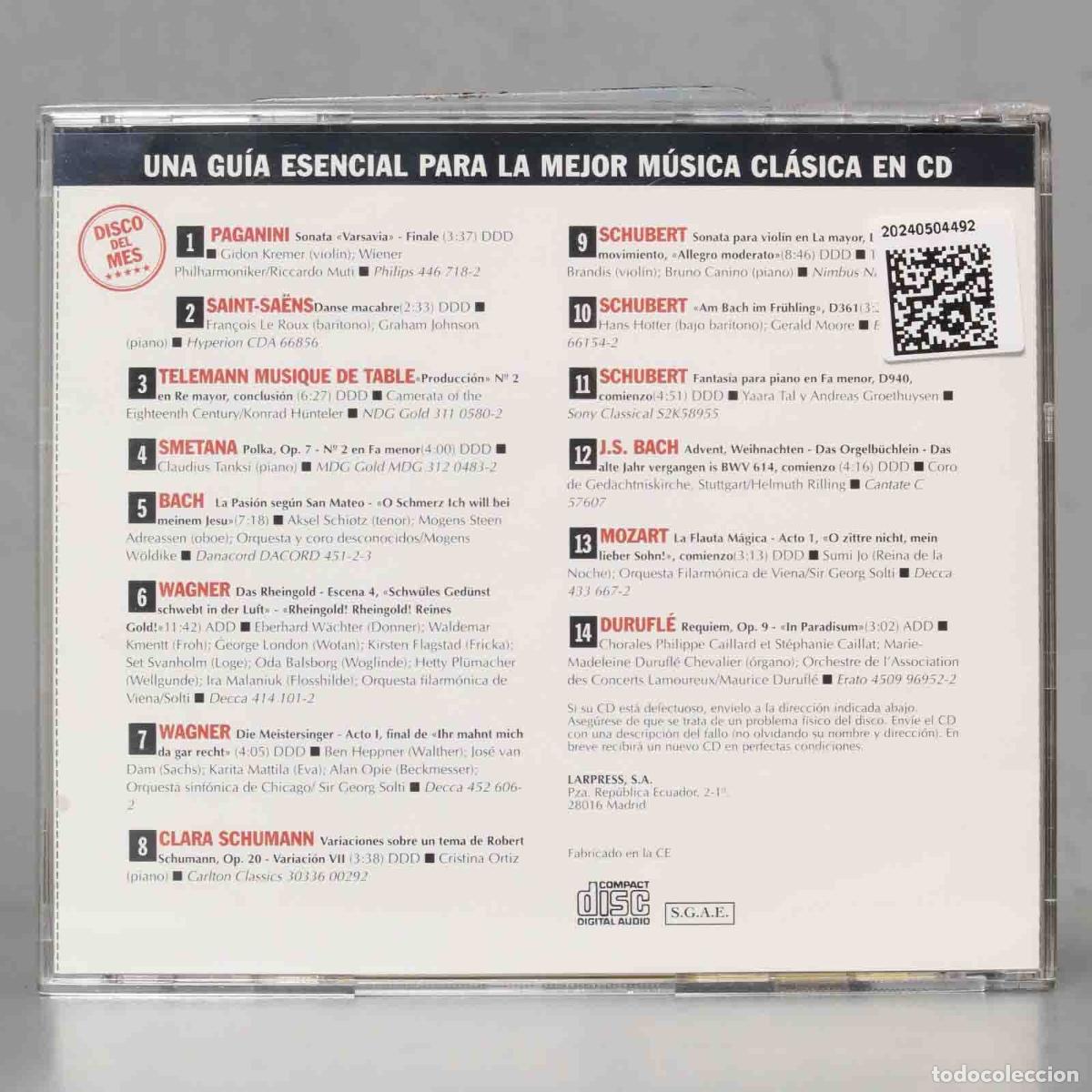 CDs de m&uacute;sica: CD. SCHUBERT 200. EL WAGNER DE SOLTI. PAGANINI - Foto 2