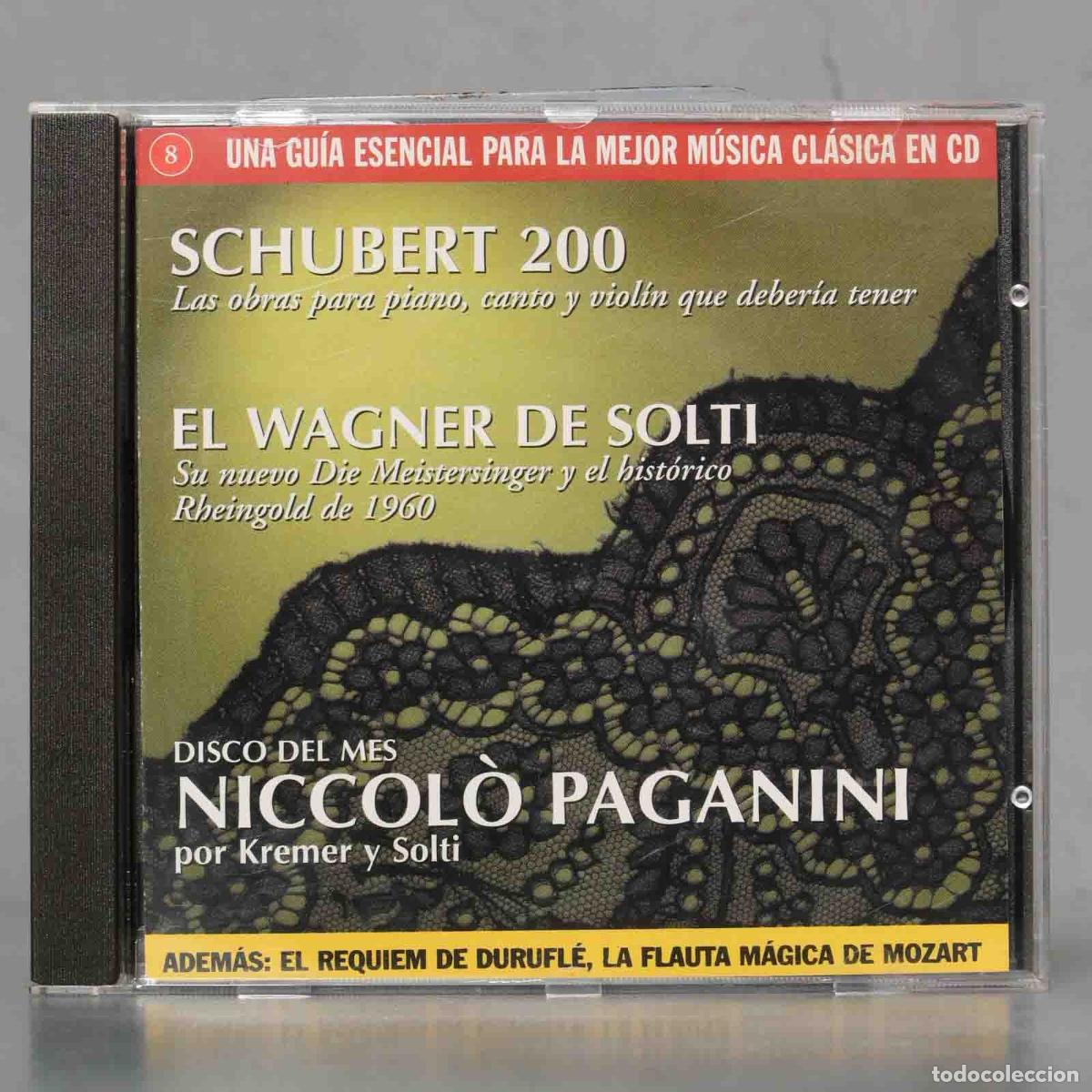 CDs de m&uacute;sica: CD. SCHUBERT 200. EL WAGNER DE SOLTI. PAGANINI - Foto 1