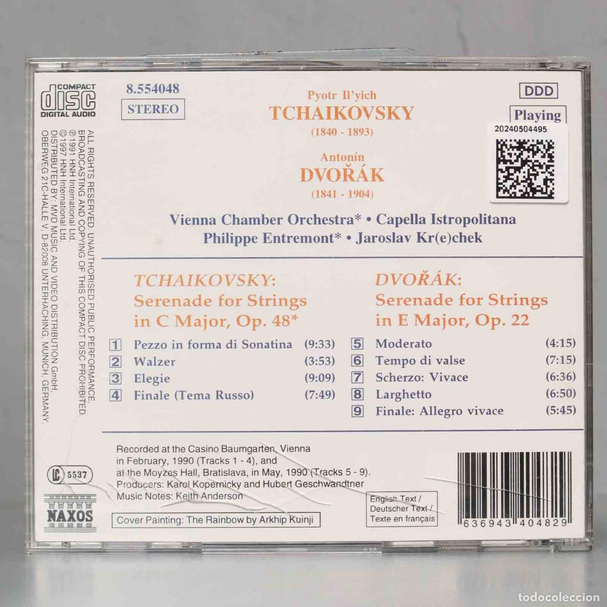 CDs de m&uacute;sica: CD. Tchaikovsky &bull; Dvoř&aacute;k &ndash; Serenades For Strings - Foto 2
