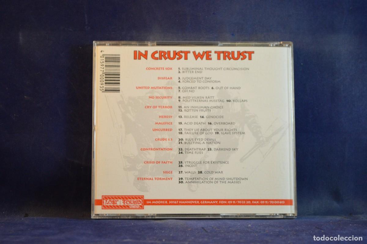 CDs de m&uacute;sica: VARIOUS &ndash; IN CRUST WE TRUST - CD - Foto 2