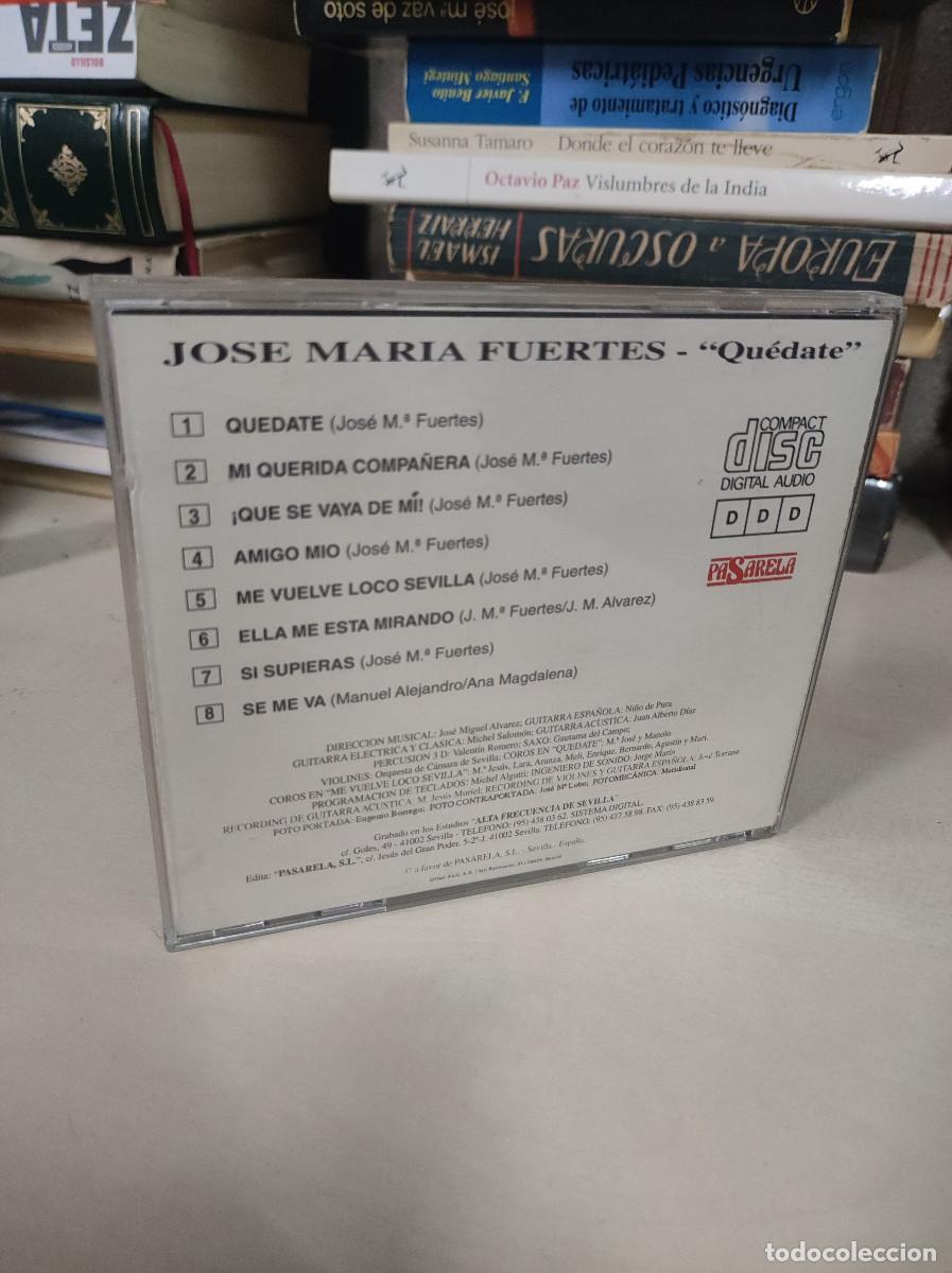 CDs de m&uacute;sica: JOSE MARIA FUERTES QUEDATE - Foto 2