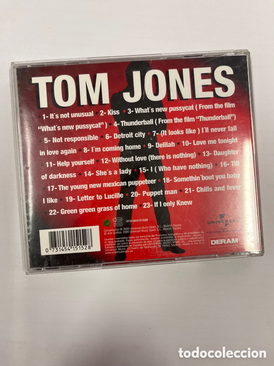 CDs de m&uacute;sica: Tom Jones - Gold. Greatest Hits. CD - Foto 2