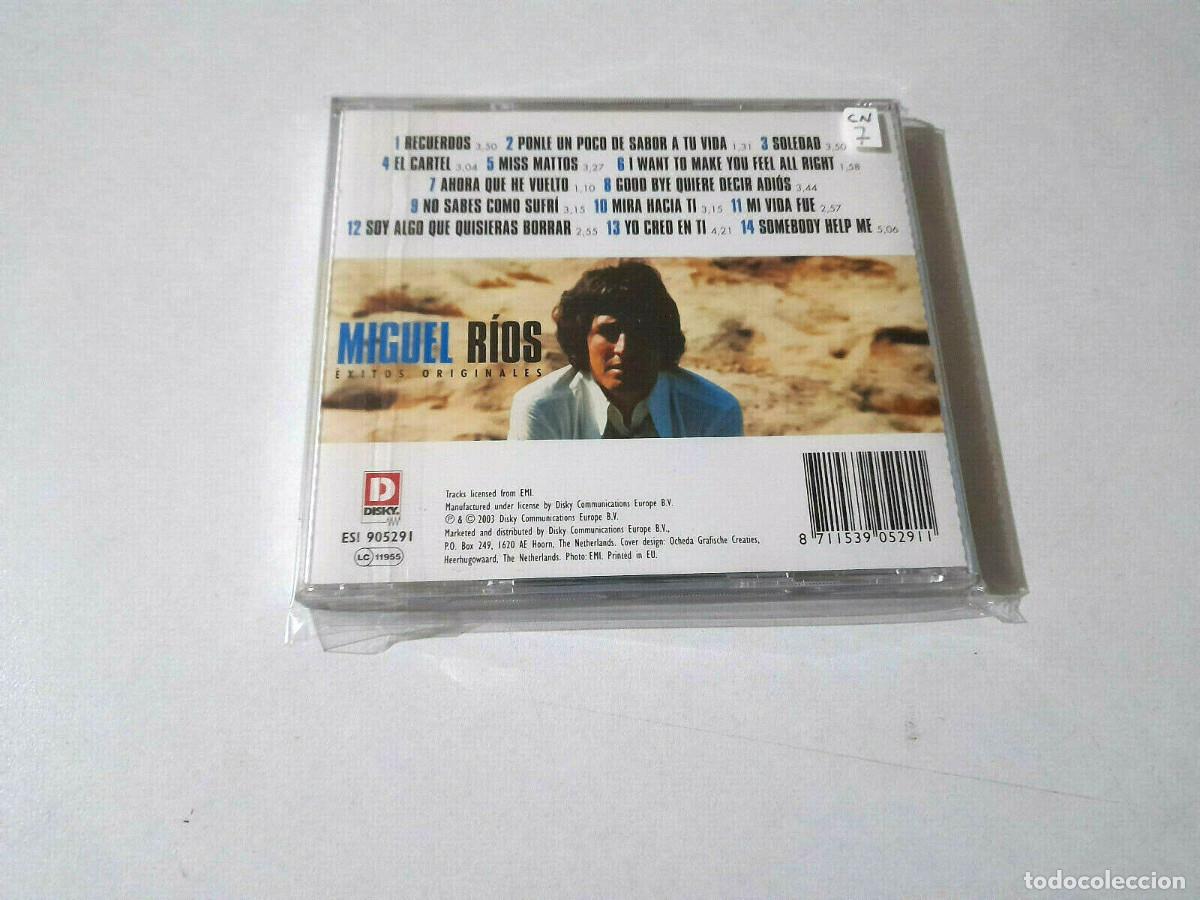 CDs de m&uacute;sica: MIGUEL RIOS &rdquo;EXITOS ORIGINALES&rdquo; CD 14 TRACKS COMO NUEVO - Foto 2