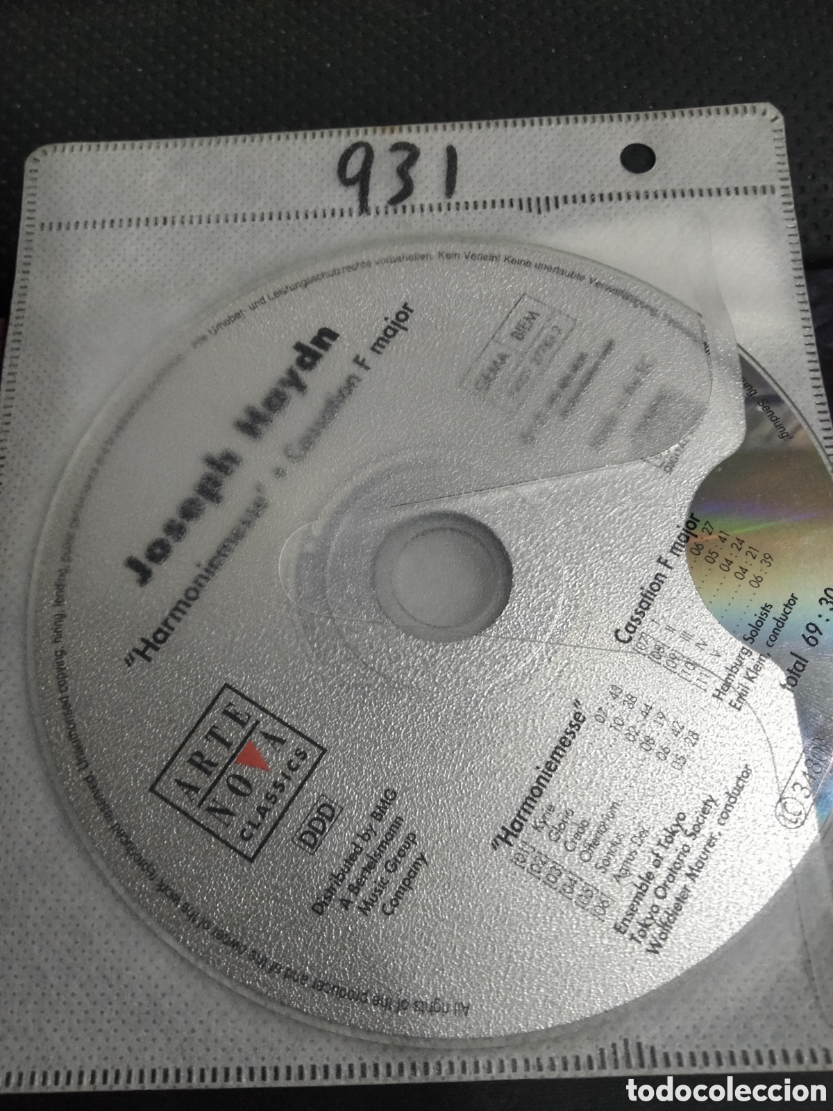 CDs de m&uacute;sica: Cd Joseph haydn -931 (disco solo) - Foto 1