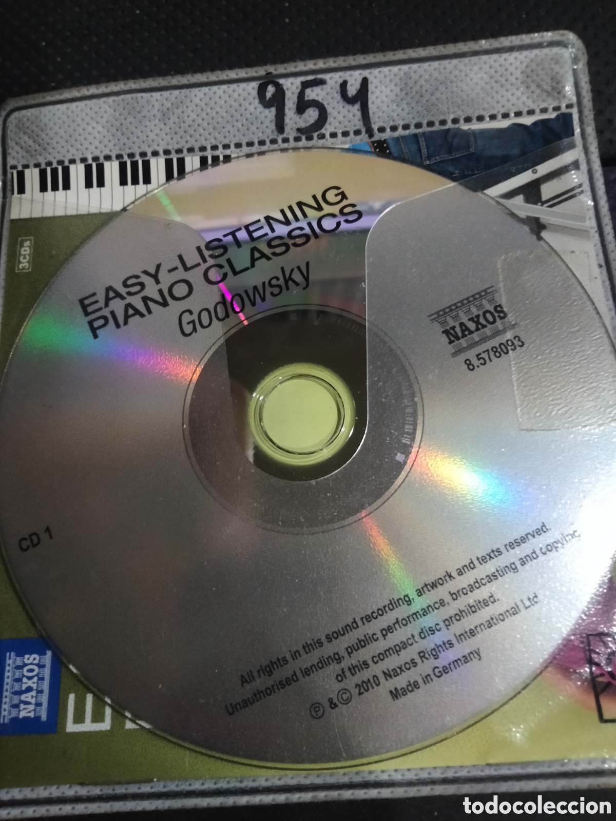 CDs de m&uacute;sica: Cd easy - listerning piano cl&aacute;ssics -954 (disco solo) - Foto 1