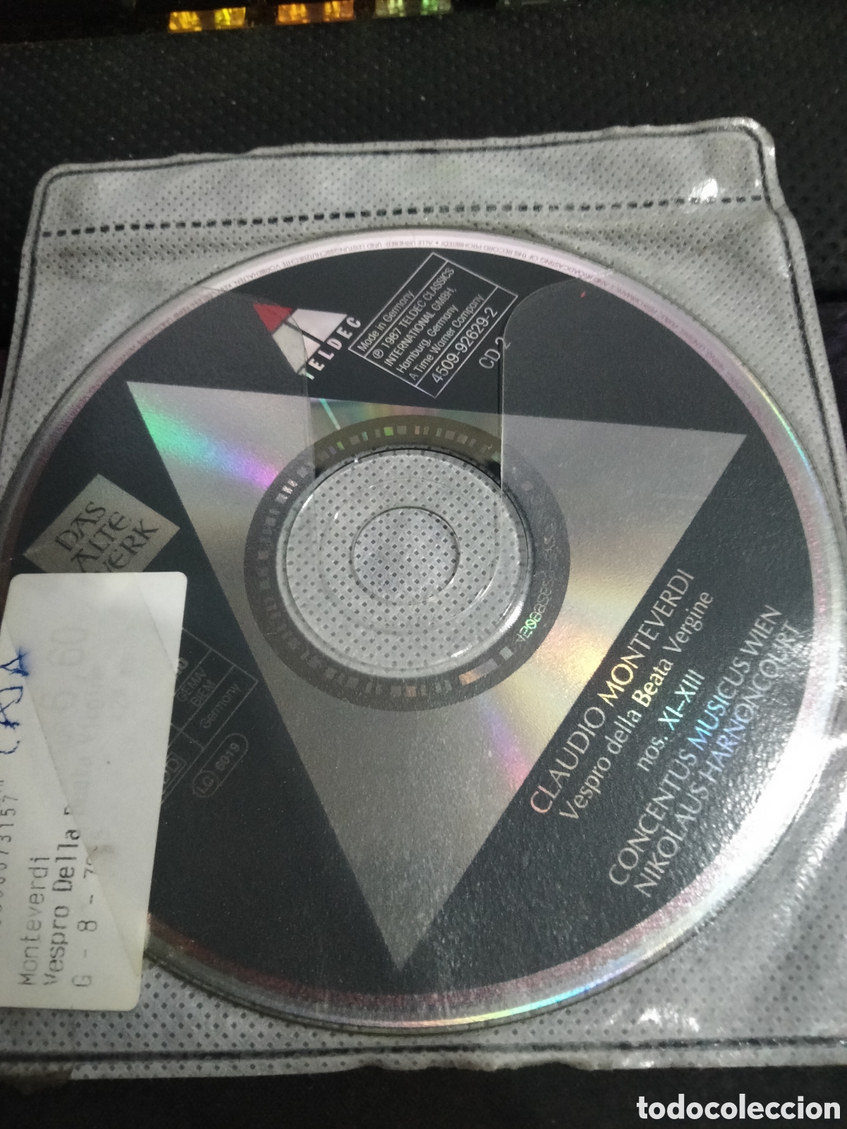CDs de m&uacute;sica: Cd Claudio monteverdi -992 (disco solo) - Foto 2