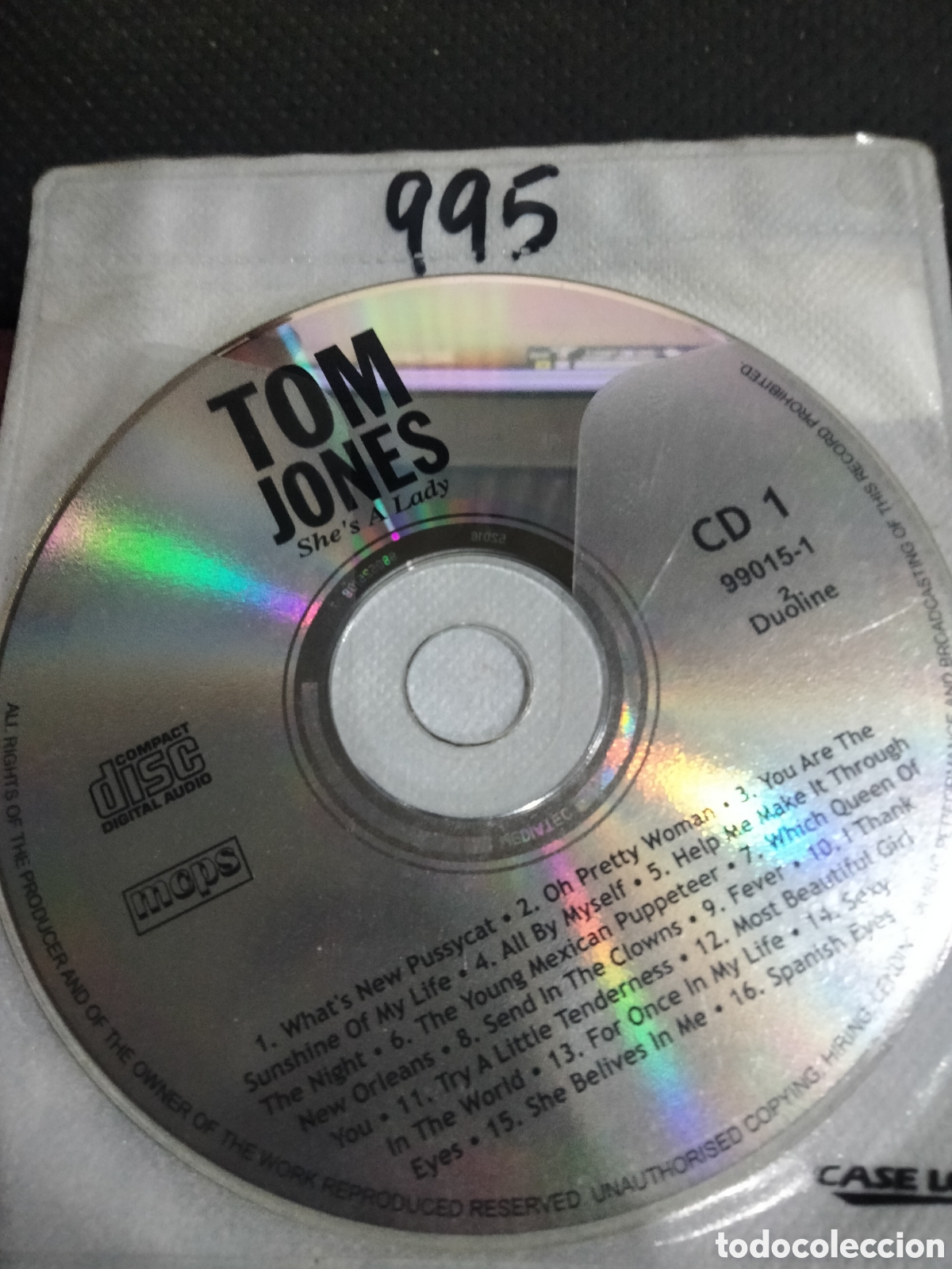 CDs de M&uacute;sica: Cd tom Jones she's lady -995 (disco solo)