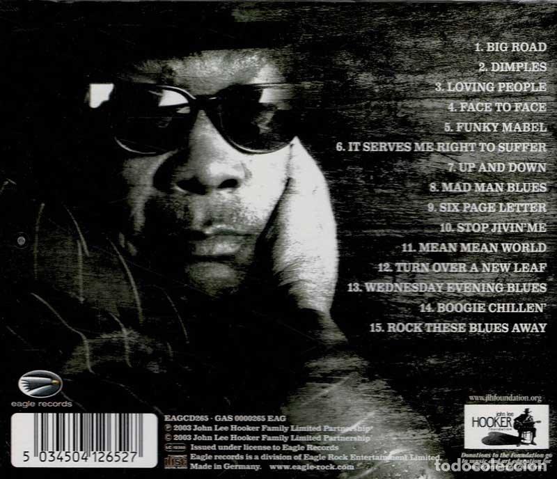 CDs de m&uacute;sica: John Lee Hooker - Face To Face. CD - Foto 2
