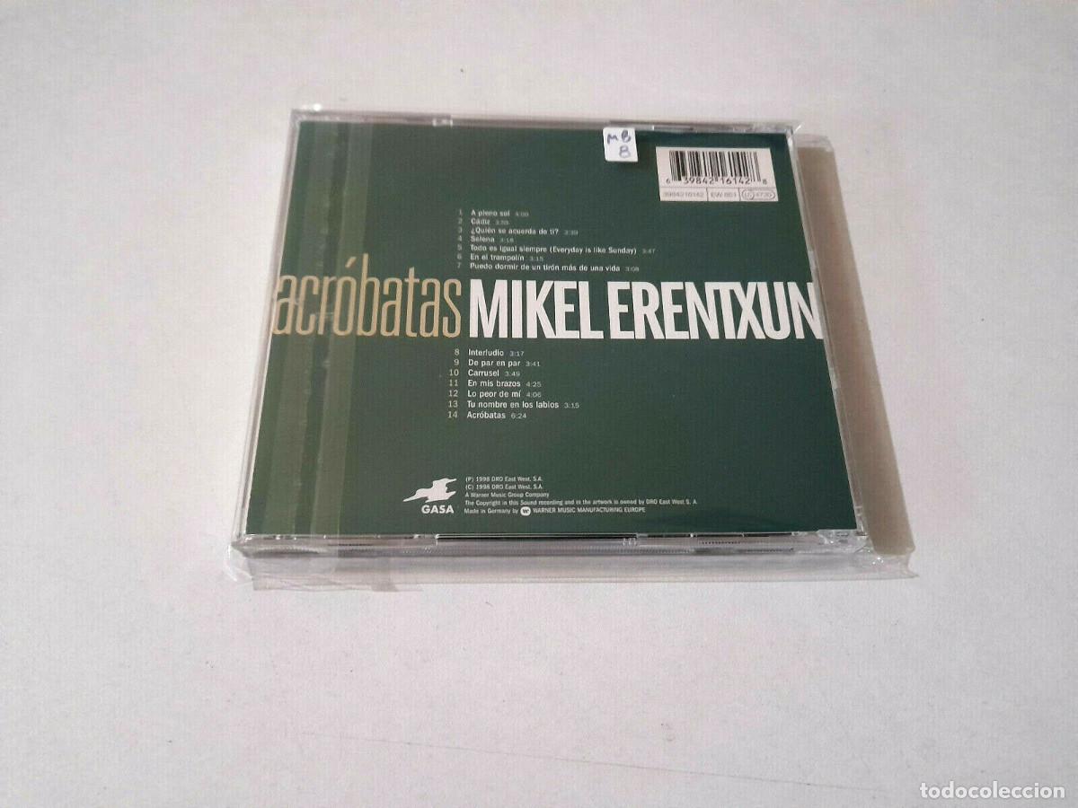 CDs de m&uacute;sica: MIKEL ERENTXUN &rdquo;ACROBATAS&rdquo; CD 14 TRACKS - Foto 2