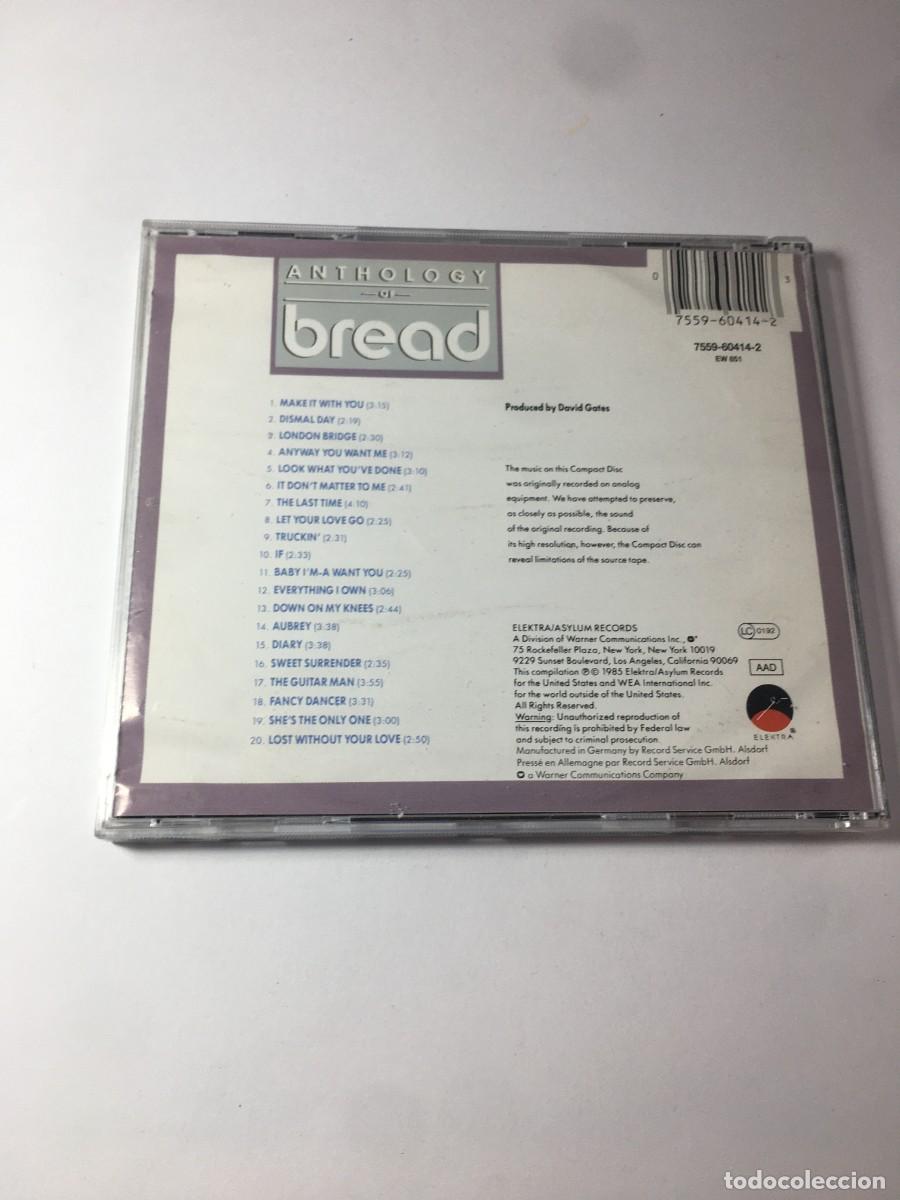 CDs de m&uacute;sica: BREAD - ANTHOLOGY OF BREAD - CD IMPORTADO - Foto 3