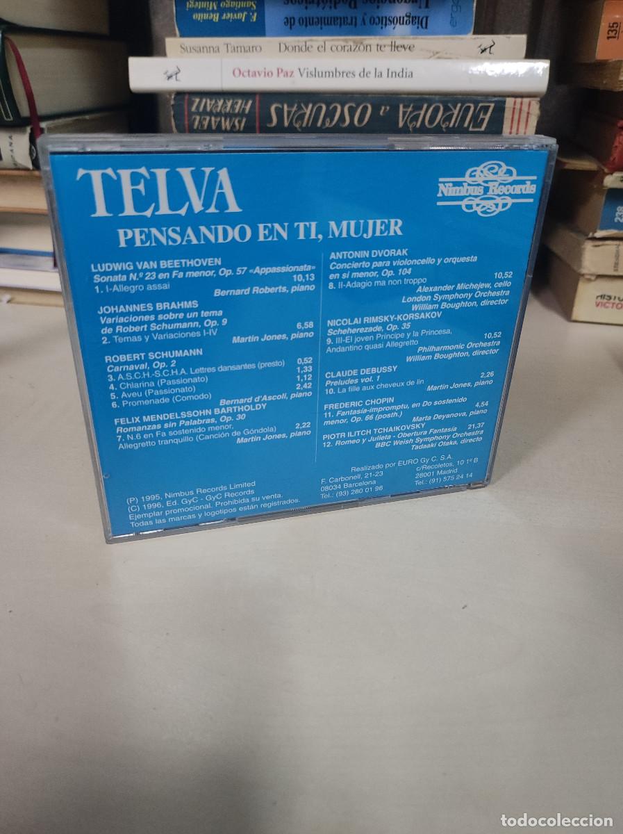 CDs de m&uacute;sica: TELVA - PENSANDO EN TI MUJER - CD - Foto 2