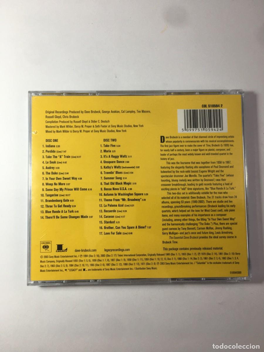 CDs de m&uacute;sica: DAVE BRUBECK - THE ESSENTIAL - CD IMPORTADO - Foto 2