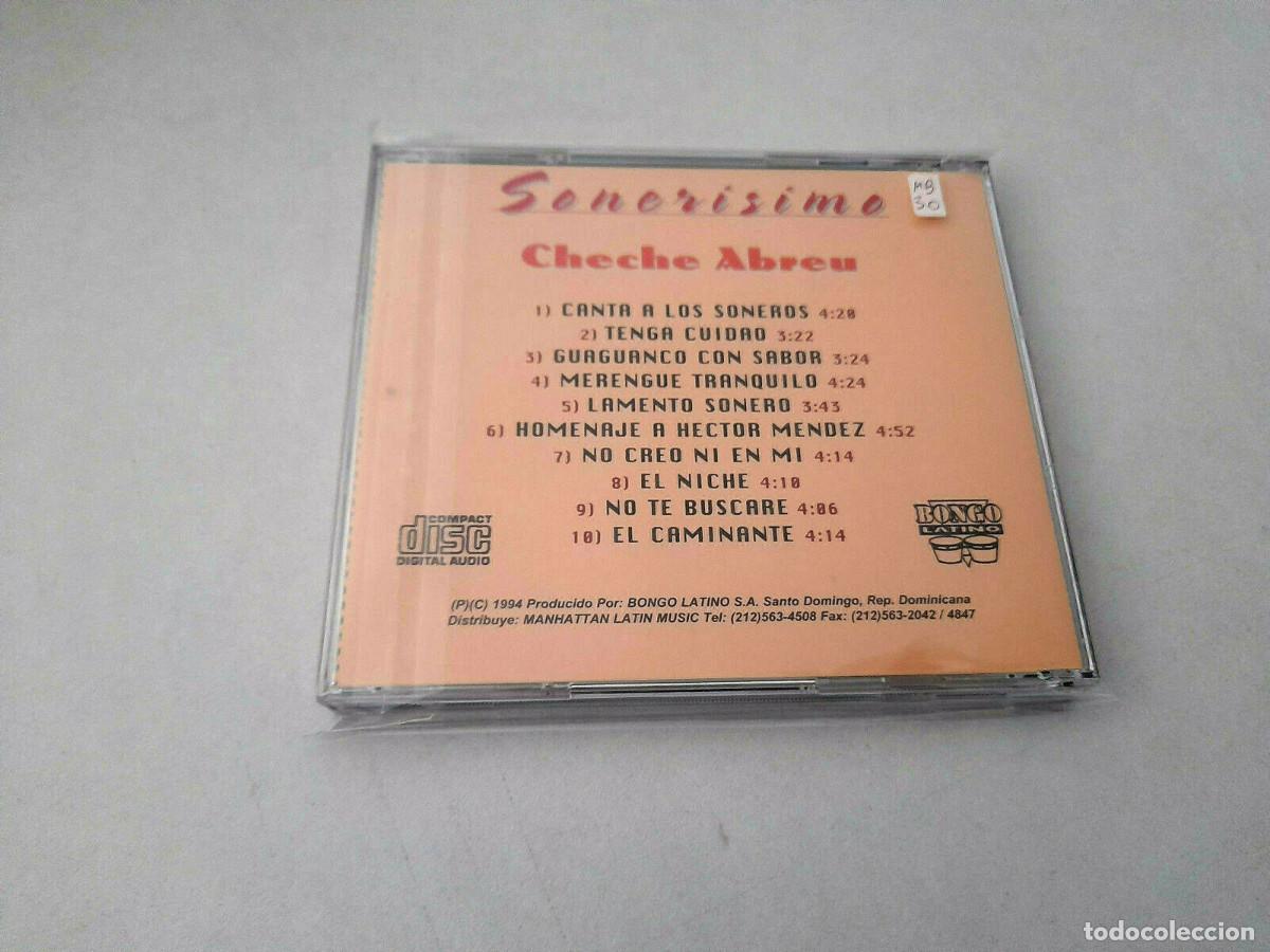 CDs de m&uacute;sica: CHECHE ABREU &rdquo;SONERISIMO&rdquo; CD 10 TRACKS - Foto 2