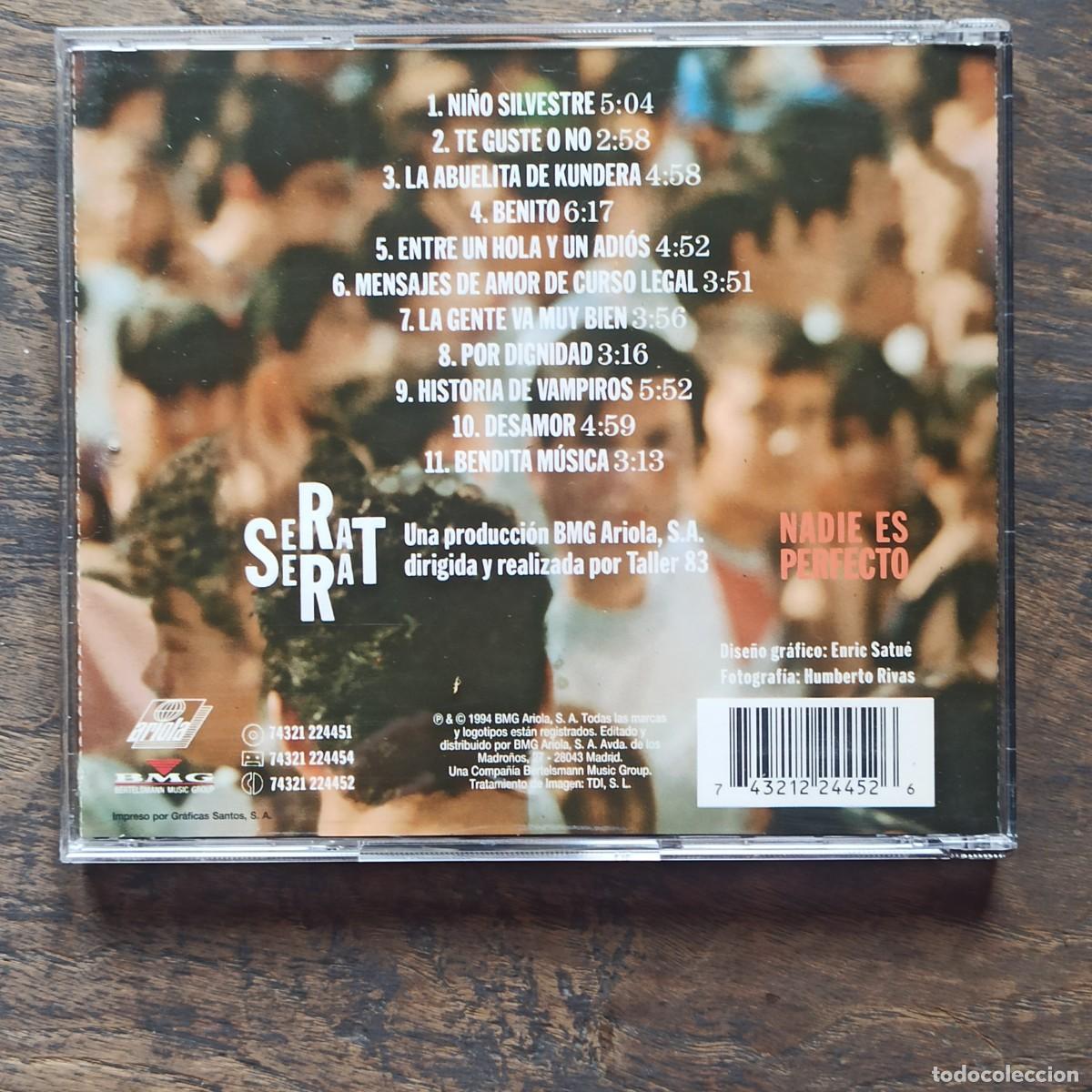 CDs de m&uacute;sica: CD Serrat &ndash; Nadie Es Perfecto - Foto 2