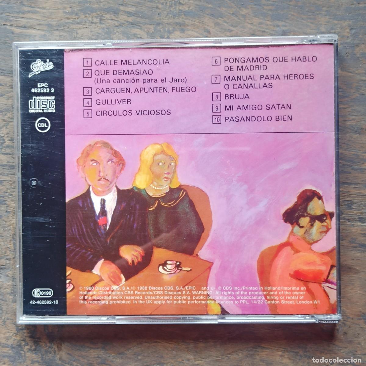 CDs de m&uacute;sica: CD Joaqu&iacute;n Sabina &ndash; Malas Compa&ntilde;&iacute;as - Foto 2