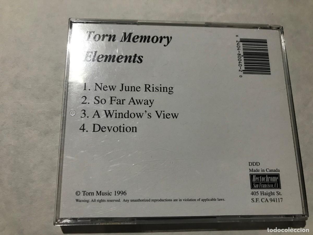 CDs de m&uacute;sica: TORN MEMORY - ELEMENTS CD SINGLE USA HECTOCROME 1996 - COLDWAVE NEW WAVE - Foto 2