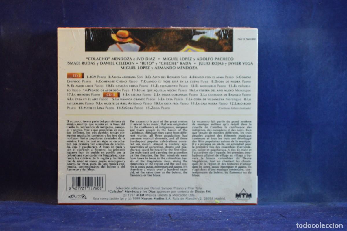 CDs de m&uacute;sica: VARIOUS &ndash; 100 A&Ntilde;OS DE VALLENATO - 2 CD - Foto 2