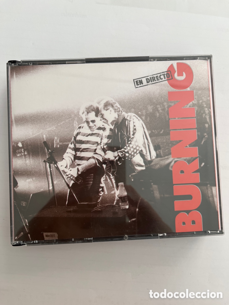 CDs de m&uacute;sica: BURNING - EN DIRECTO (DOBLE CD, ARIOLA 1991) - Foto 1