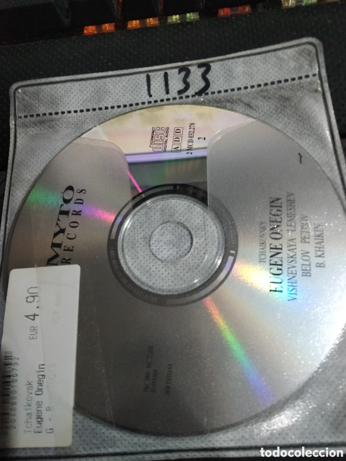 CDs de m&uacute;sica: Cd tchaikovsky eugene Onegin -1133 (disco solo) - Foto 1