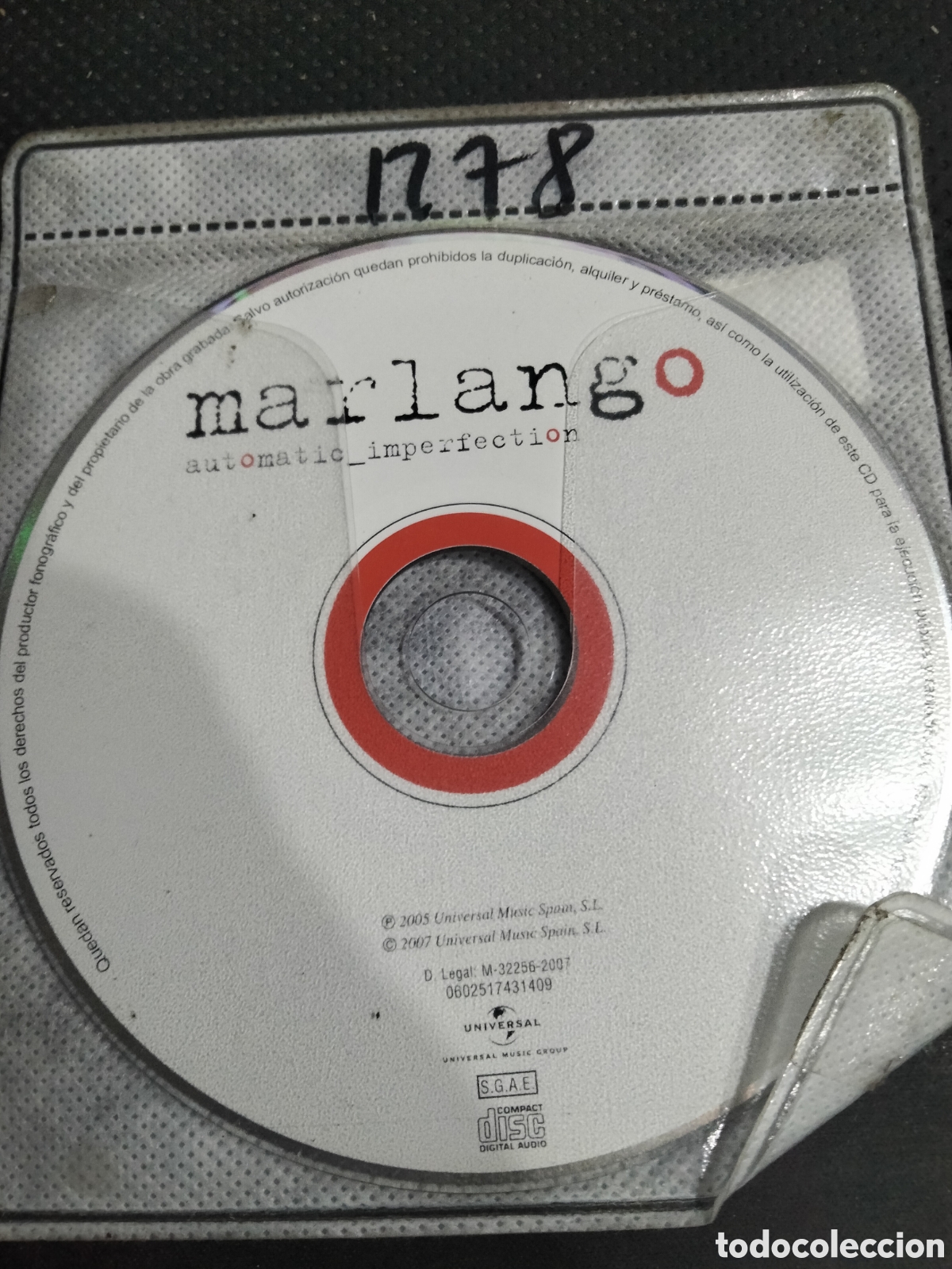 CDs de m&uacute;sica: Cd marlango automatic_imperfection -1278 (disco solo) - Foto 1