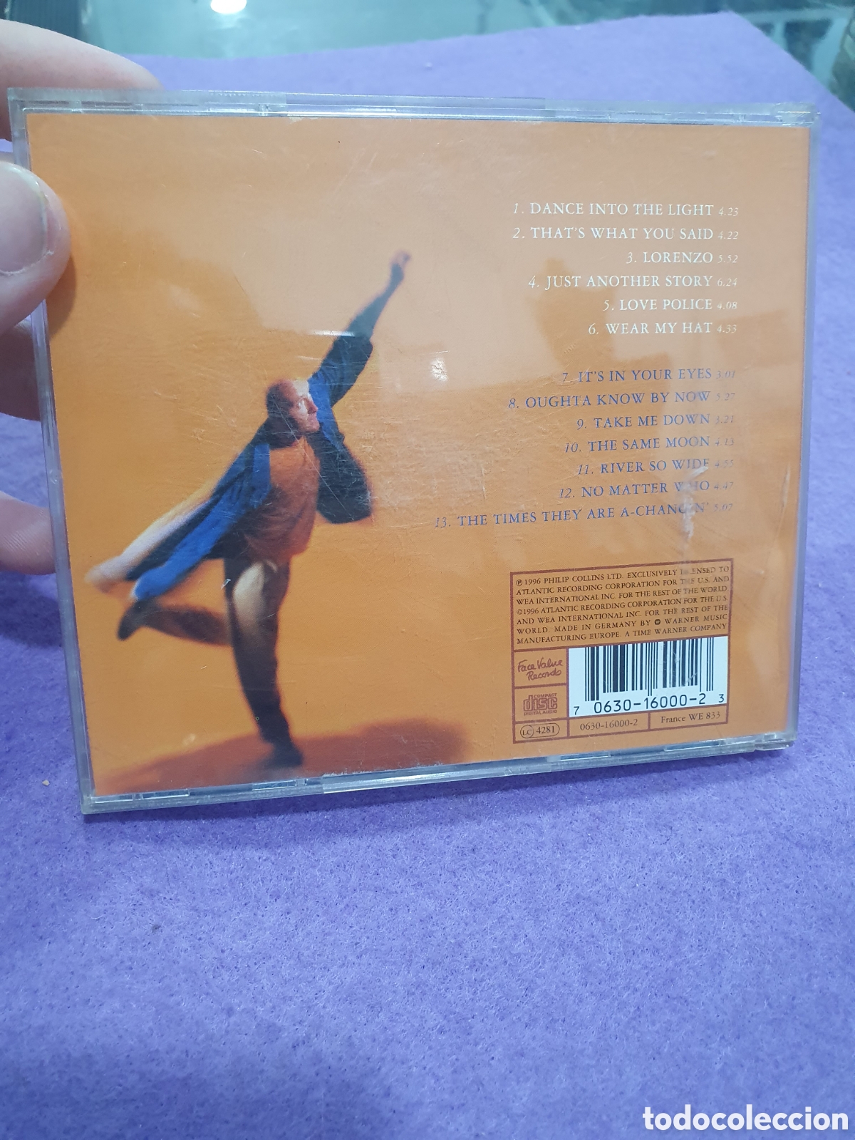 CDs de m&uacute;sica: CD. Phil Collins. Dance into the Light. (L80) - Foto 3