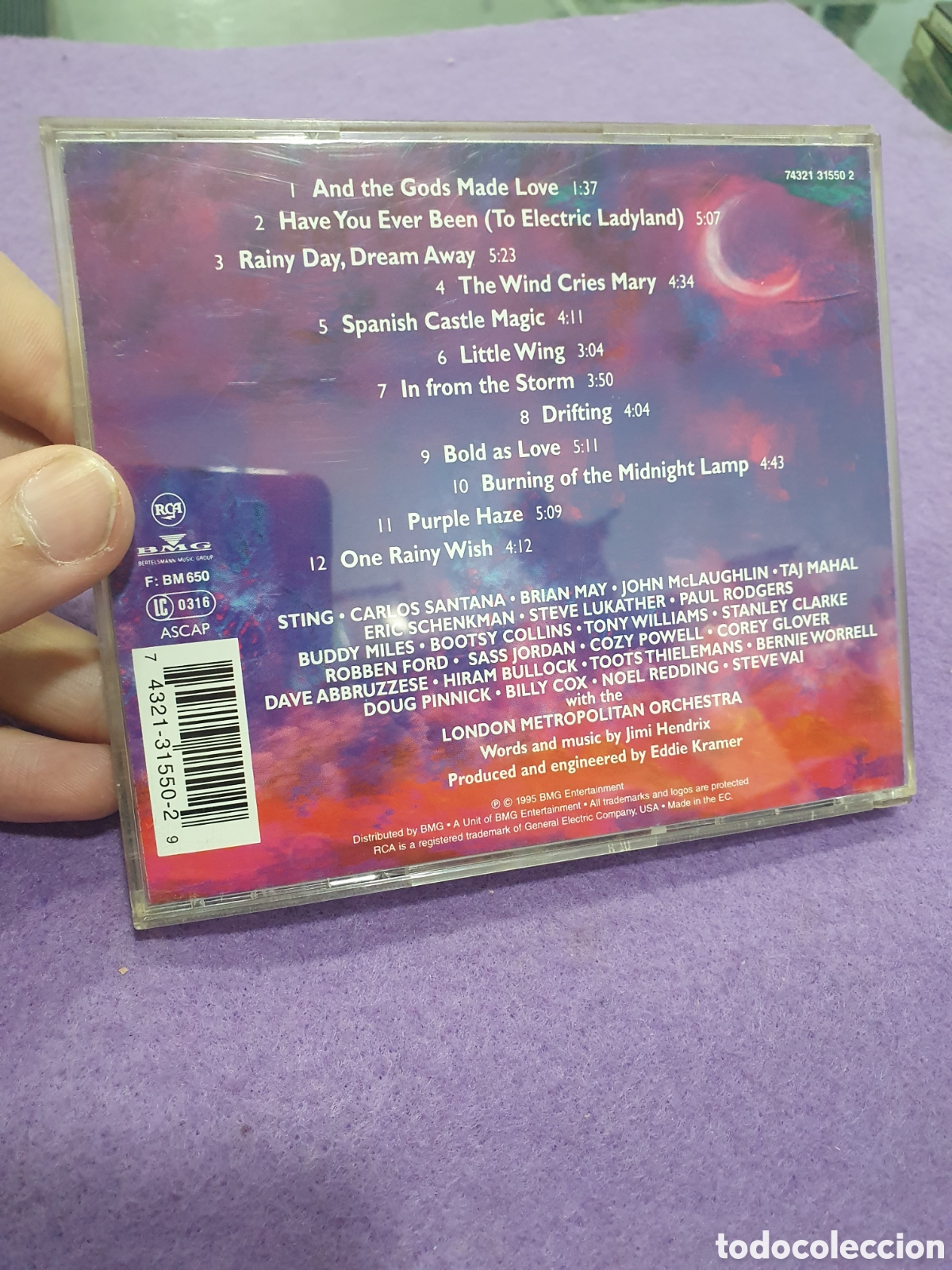CDs de m&uacute;sica: CD. In from The Storm. Jimi Hendrix. (L80) - Foto 3