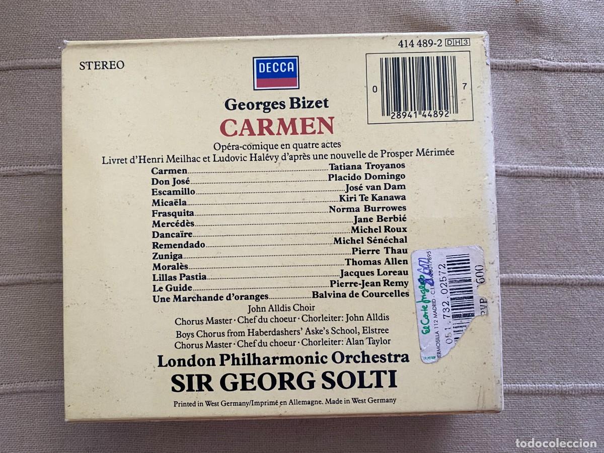 CDs de m&uacute;sica: CD DOBLE BIZET - CARMEN - Foto 2