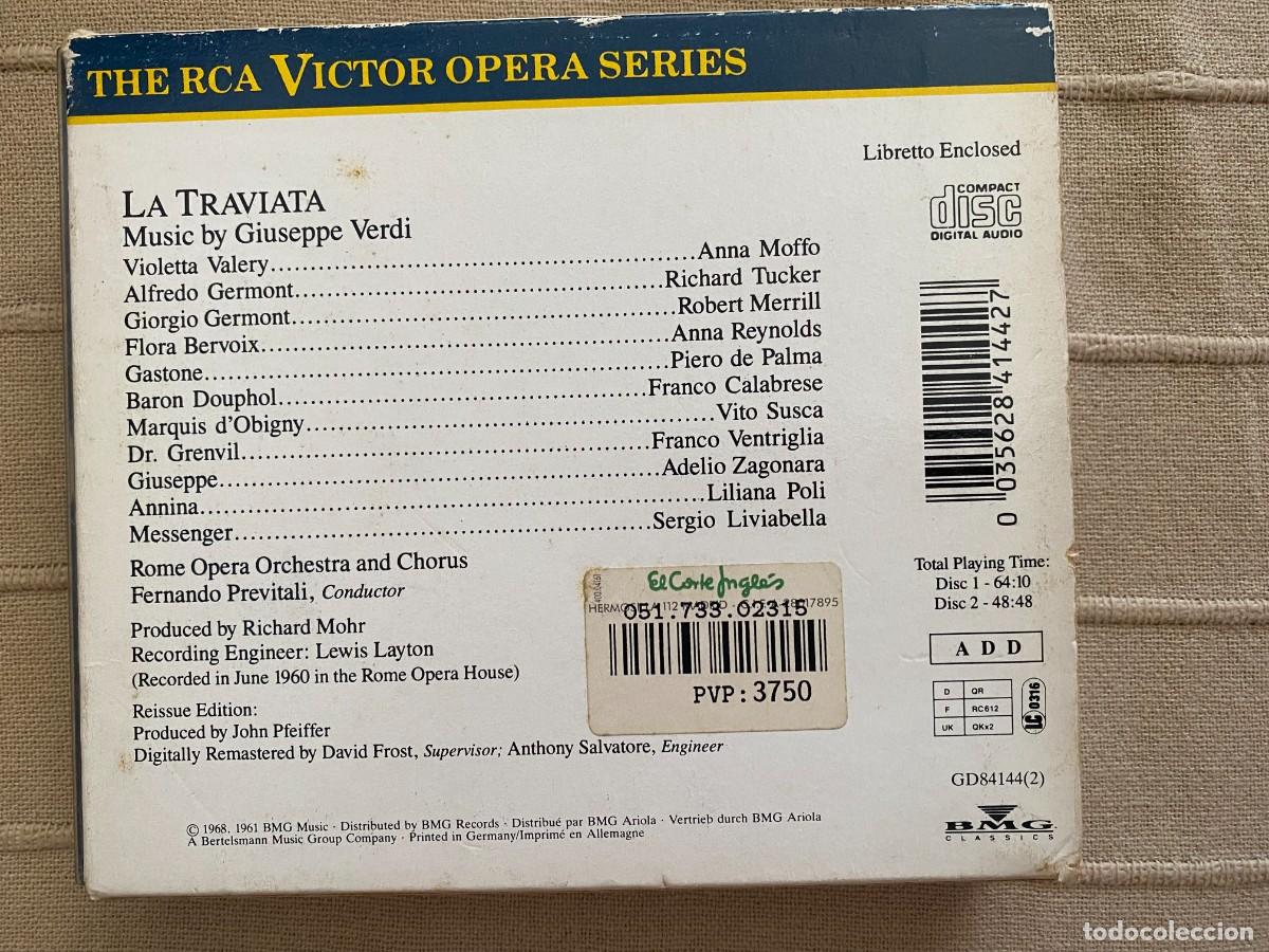 CDs de m&uacute;sica: CD DOBLE VERDI - LA TRAVIATA - Foto 2