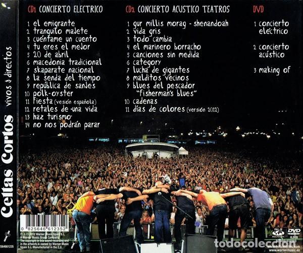 CDs de m&uacute;sica: Celtas Cortos &ndash; Vivos & Directos - Foto 2