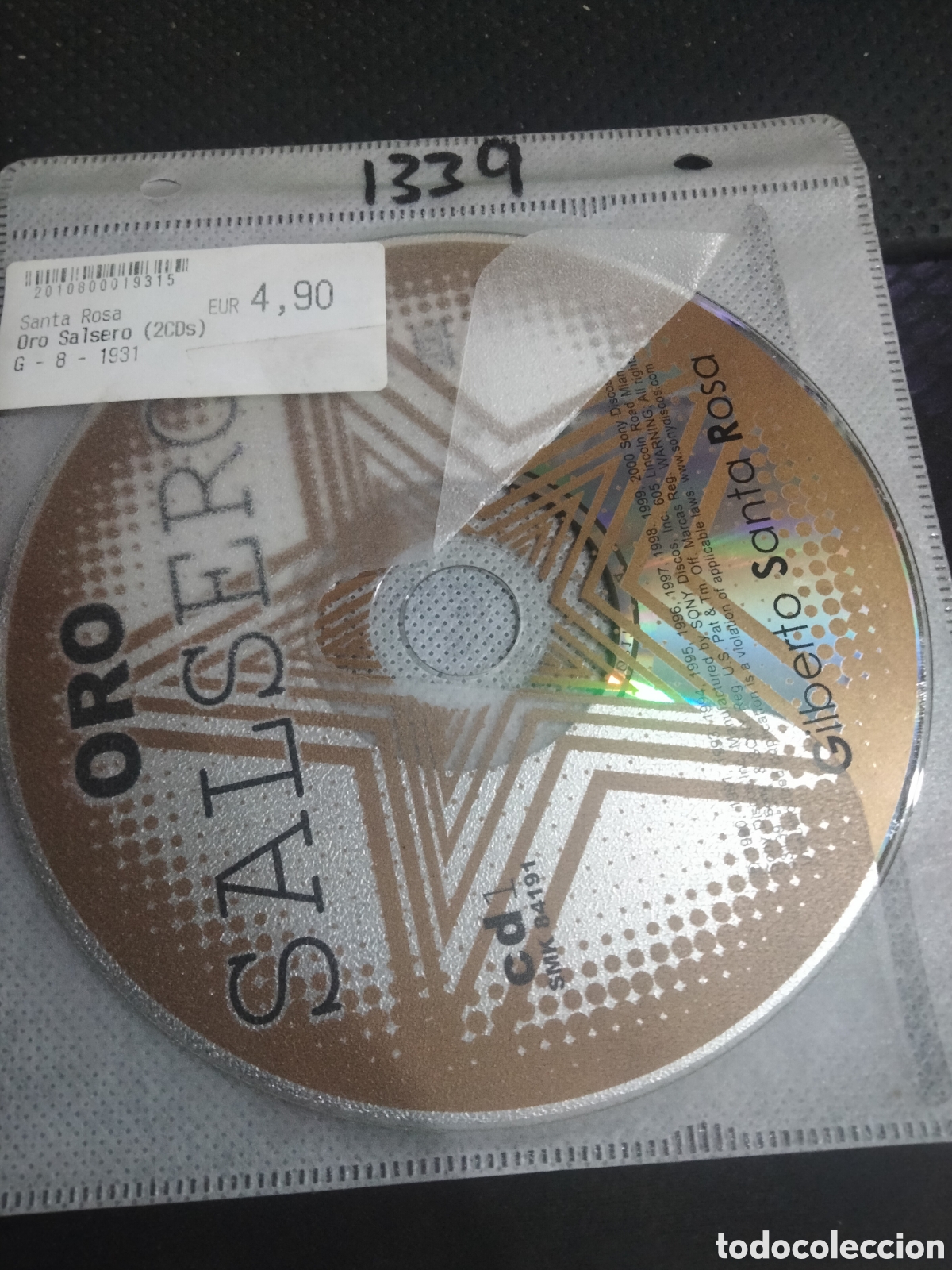 CDs de M&uacute;sica: Cd santa rosa oro salsero -1339 (disco solo)