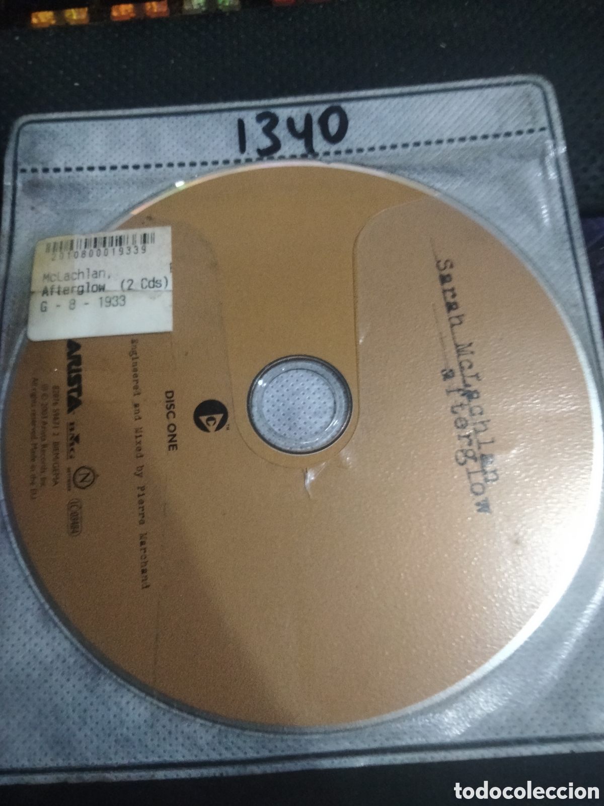 CDs de m&uacute;sica: Cd Sarah mclachlan -1340 (disco solo) - Foto 1