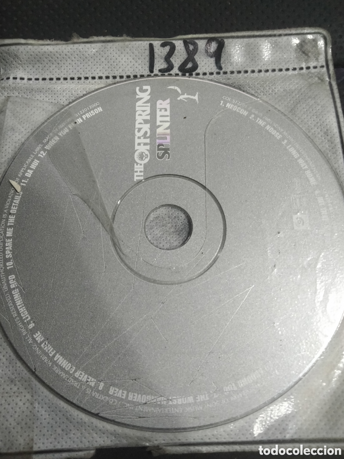 CDs de m&uacute;sica: Cd the offspring splinter ed limitada -1389 (discos solo) - Foto 1