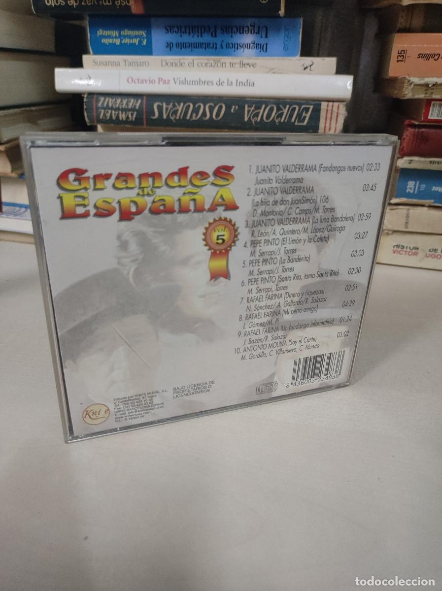 CDs de m&uacute;sica: GRANDES DE ESPA&Ntilde;A VOL. 5 - Foto 2