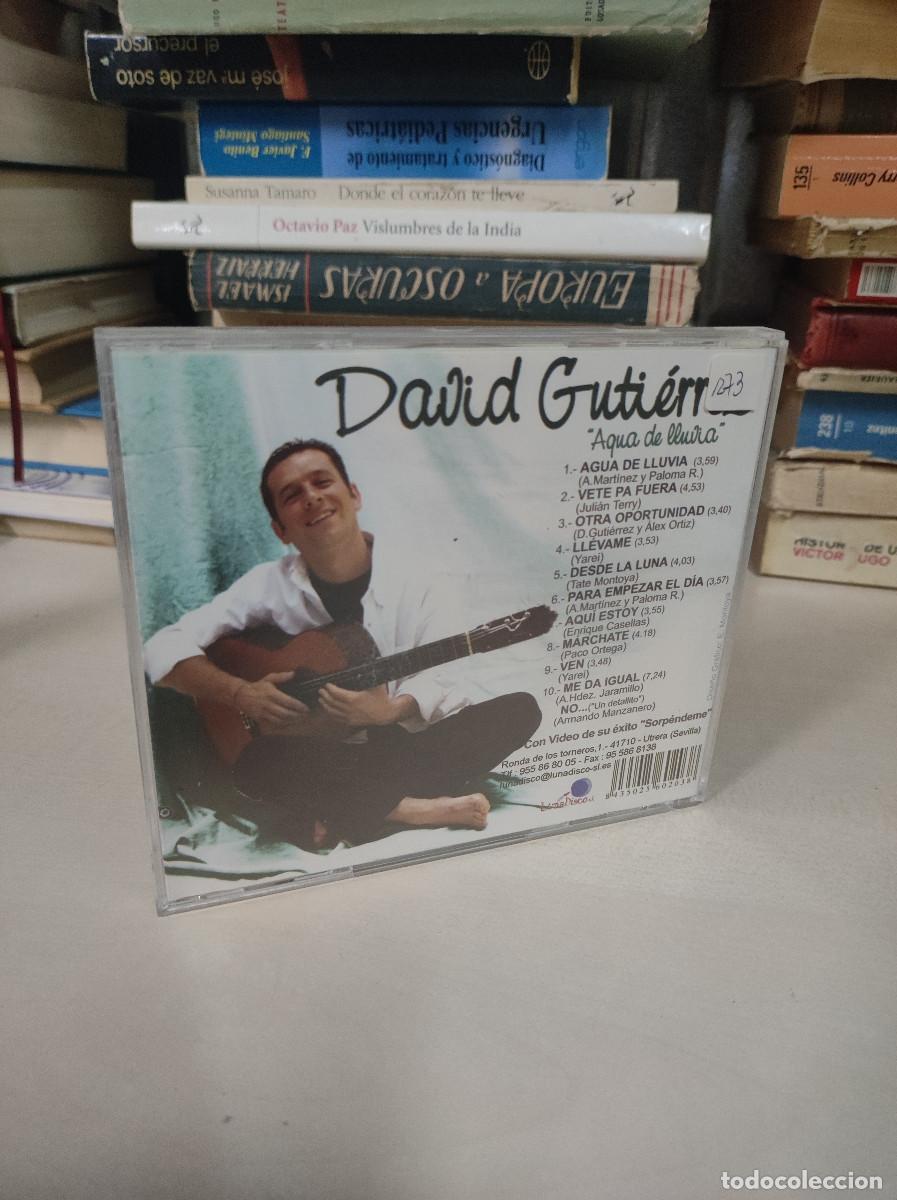 CDs de m&uacute;sica: David Guti&eacute;rrez &ndash; Agua De Lluvia - Foto 2