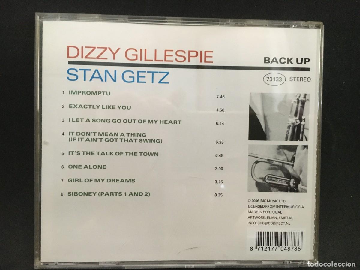 CDs de m&uacute;sica: Stan Getz, Dizzy Gillespie - Exactly Like You - CD - Back Up - Foto 2